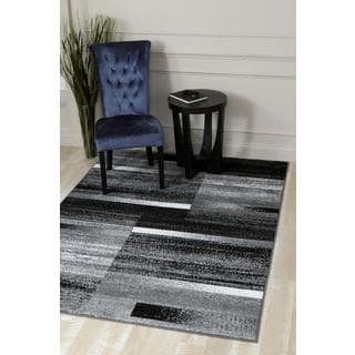Persian Rugs Pop of Grey Modern Abstract Area Rug (2'0 x 3'4)