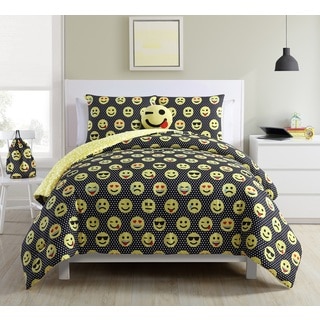 VCNY Home Facey Emoji B 5-piece Comforter Set
