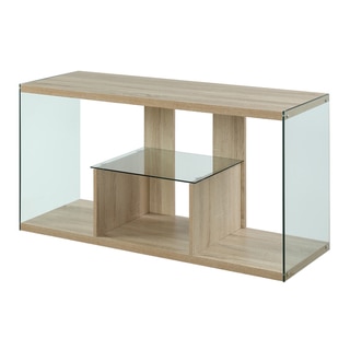 Convenience Concepts SoHo Wood and Glass TV Stand