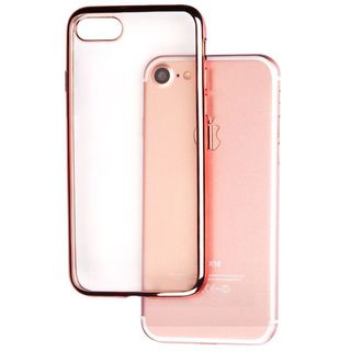 Insten Clear/ Rose Gold TPU Rubber Candy Skin Case Cover For Apple iPhone 7