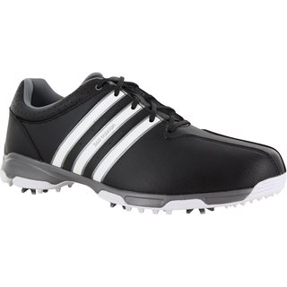 Adidas Men's 360 Traxion Core Black/White/Iron Metallic Golf Shoes