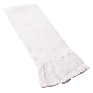 FRENCH RUFFLE GUEST TOWEL, LINEN, (SET OF 2)