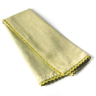 Cottage Home Olive Cotton Lace Tea Towel (Set of 2)