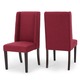 Rory Contemporary Fabric Wingback Dining Chair (Set of 2) - Thumbnail 8