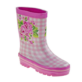 Laura Ashley Girls' Pink Polyurethane Rainboots