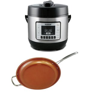 NuWave Electric Pressure Cooker As Seen On TV with 12-inch Ceramic Fry Pan