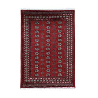 Handmade Elephant Feet Design Bokara Pure Wool Oriental Rug (5'8x8'1)