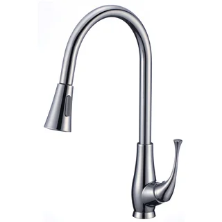 Single-handle Pull-down Sprayer Kitchen Faucet in Polished Chrome