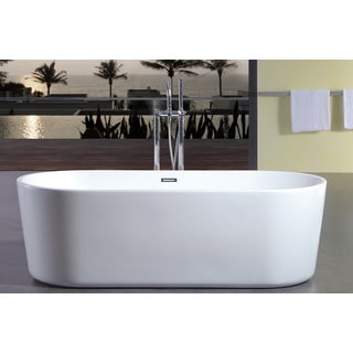 Contemporary Freestanding 60-inch Acrylic Tub