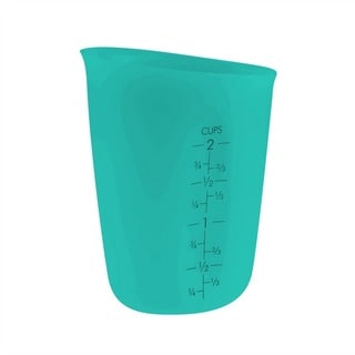 Flirty Kitchens Flexible Teal Silicone 2-cup Liquid Measuring Cup