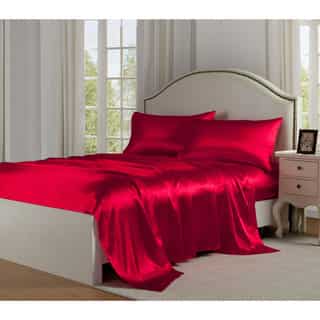 Link to Charmeuse Satin Bed Sheet Set Similar Items in Bed Sheets & Pillowcases
