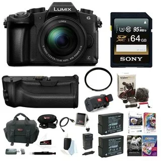 Panasonic LUMIX DMC-G85MK 4K Mirrorless Lens Camera Kit (DMW-BGG1 Grip + Rode VideoMicro Kit)