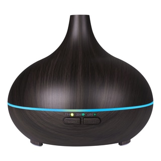 Aromatherapy 50ml Essential Oil Wood Grain Diffuser with 14 Colors