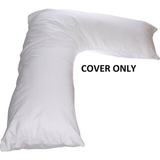 Boomerang V Side Sleeper White Pillow (Replacement Cover Only) (As Is Item)