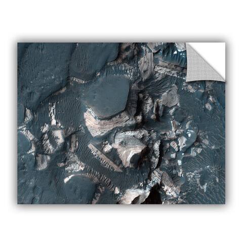 ArtAppealz Astronomy NASA's Blocks of Bright, Layered Rock Emedded in Darker Material, Removable Wall Art Mural