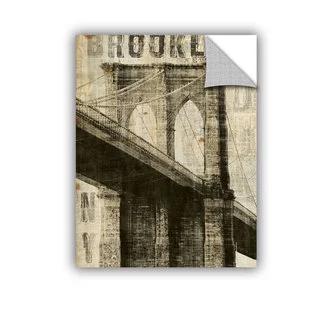 ArtAppealz Michael Mullan's Vintage Brooklyn Bridge, Removable Wall Art Mural