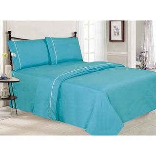 Wrinkle Free Ultra-Luxe Double-Brushed 1800 Series 4-Piece Sheet Set
