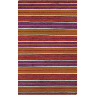Couristan Cottages Coral Cay/Fruit Punch Indoor/Outdoor Area Rug (3' x 5')