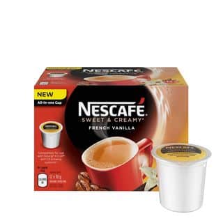 Nescafe Sweet and Creamy French Vanilla, RealCup Portion Pack for Keurig Brewers