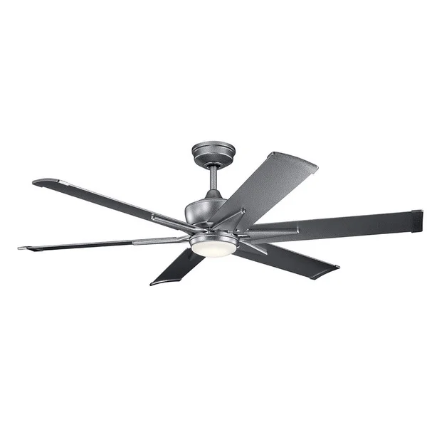 Kichler Lighting Szeplo Patio Collection 60-inch Weathered Steel Powder Coat LED Ceiling Fan