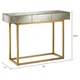 Madison Park Glam Willa Mirror/ Gold Console Table - Thumbnail 3