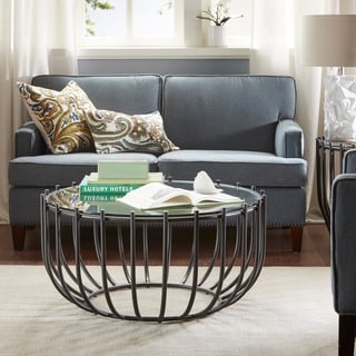 Madison Park Contemporary Bentely Graphite Coffee Table
