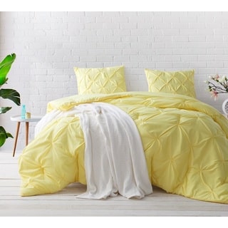 Limelight Yellow Pin Tuck Comforter