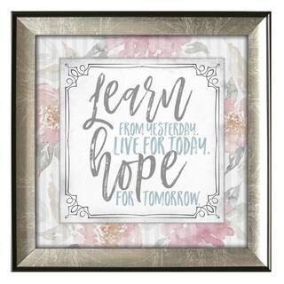 James Lawrence 'Learn From Yesterday' Subtle Kindness Framed Wall Art