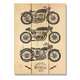 Vintage Motorcycle 11x15 Indoor/Outdoor Full Color Wall Art - Thumbnail 0