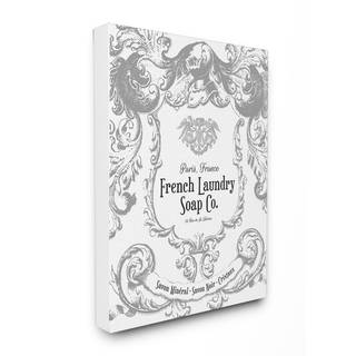 'French Laundry Soap Co Filigree' Stretched Canvas Wall Art