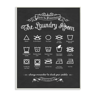 Stupell 'The Laundry Room Guide' Wall Plaque Art