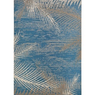 Couristan Monaco Tropical Palms/Ocean Indoor/Outdoor Area Rug (8'6 x 13')