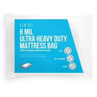 LUCID Ultra Heavy Duty 6 Mil Mattress Bag