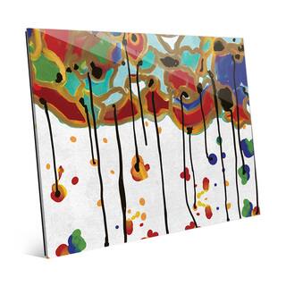 'Melting Colorful Trees' Acrylic Wall Art