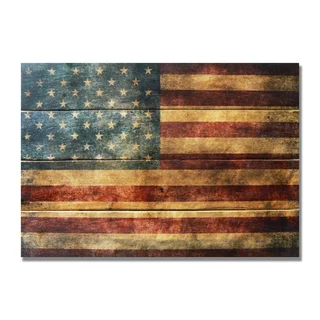 The Patriot 20x14 Indoor/Outdoor Full Color Cedar Wall Art