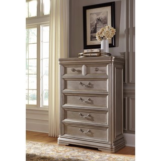 Signature Design by Ashley Birlanny Silver Five Drawer Chest