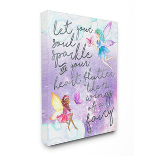 Let Your Soul Sparkle Fairies' Painting Stretched Canvas Wall Art