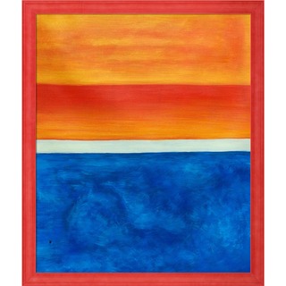 Mark Rothko 'Yellow, Red, Blue, 1953' Hand Painted Framed Oil Reproduction on Canvas