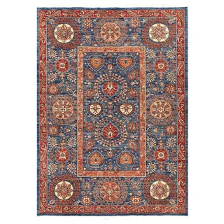 Herat Oriental Afghan Hand-knotted Vegetable Dye Suzani Wool Rug (5'8 x 8')