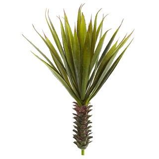 Nearly Natural Faux Spiky Agave Succulent Plant (Set of 2)