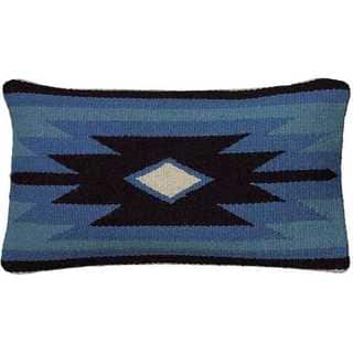 Rizzy Home Colorful Geometric Southwestern Motifs Wool / Cotton Decorative Throw Pillow