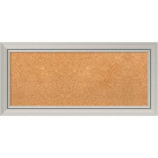 Framed Cork Board, Romano Silver