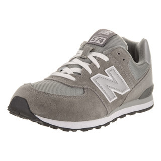 New Balance Boys' 574 Classics Grey Suede Running Shoe