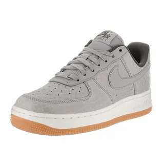 Nike Women's Air Force 1 '07 Prm Grey Leather Basketball Shoes