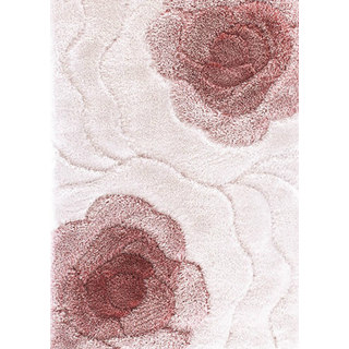 Astro Collection Pink Polypropylene Turkish Area Rug (5'3 x 7'7)