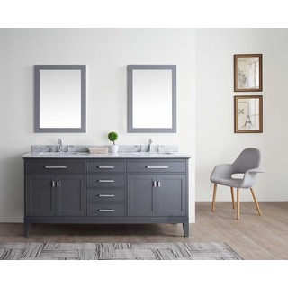 Ari Kitchen and Bath Danny 72-inch Double Bathroom Vanity Set - Maple Grey