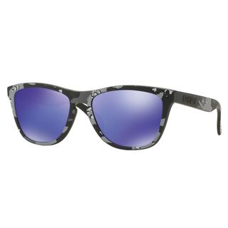 Oakley Frogskins Carbon Frame Violet Iridium 55 mm Lens Sunglasses