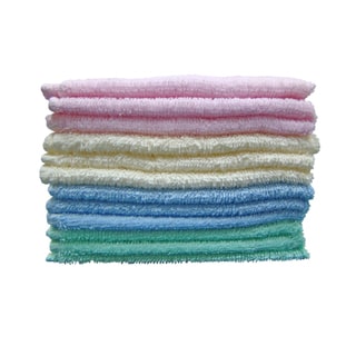 Textiles Plus Deluxe Wash Cloth (Set of 12 Assorted Colors)