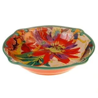 Tracy Porter for Poetic Wanderlust 'Scotch Moss' Earthenware 13-inch Pasta/Serving Bowl