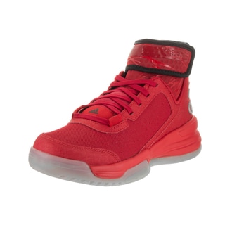 Adidas Boys' Dual Threat BB Red Synthetic Leather Basketball Shoe